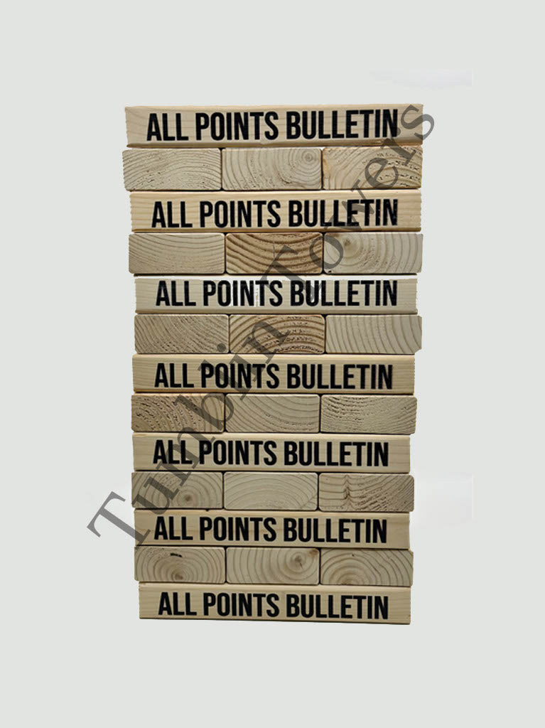 JUMBO upto 5ft Plain 2×4 Set – CUSTOM LOGO - 1 Color
