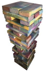Jumbo tumbling tower, Graffiti Set 2×4
