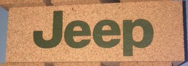 Lightweight CORK Edition, 1 Logo Per Block, large up to 5FT Tumbling Tower, logo sample 2