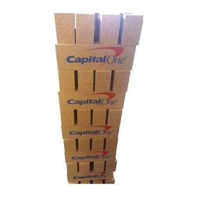 JUMBO up to 5FT Lightweight CORK Edition 2×4 Tower w/ 2 Color Logo Per Block